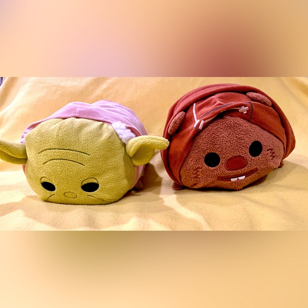 2 - DISNEY STAR WARS Tsum Tsum - Yoda & Ewok Wicket - 12 inch